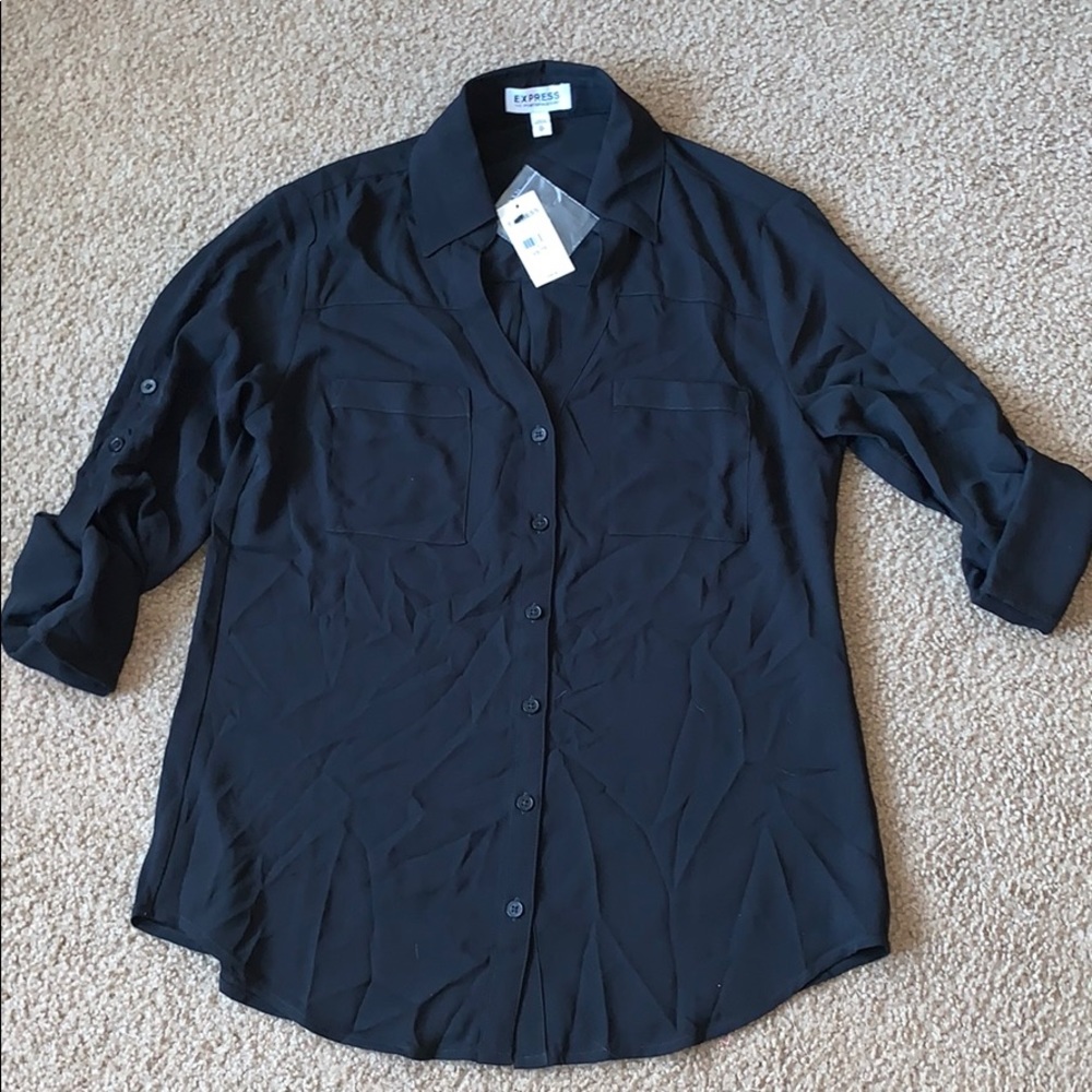 EXPRESS WOMANS black blouse SZ.XS